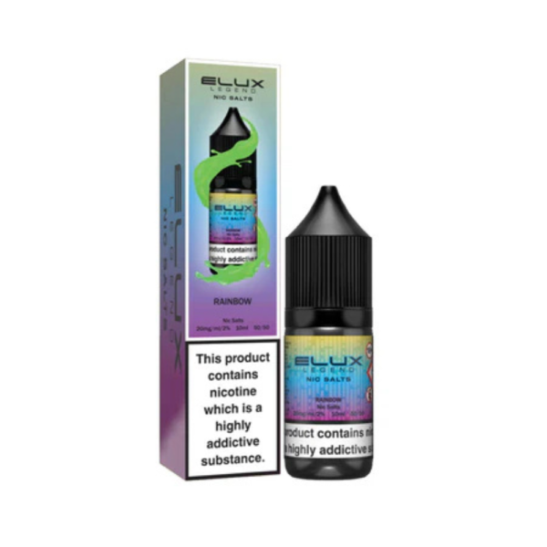 Elux Legend Nic Salts Rainbow E Liquid 10ml
