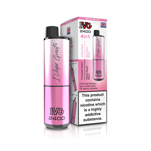 IVG 2400 Rechargeable Vape Retro Edition
