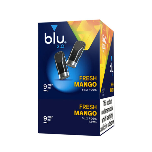 Blu 2.0 Fresh Mango E Liquid Pods - 5 Boxes - Image 2