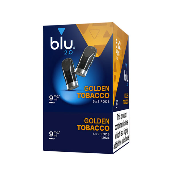 Blu 2.0 Golden Tobacco E Liquid Pods - 5 Boxes - Image 2
