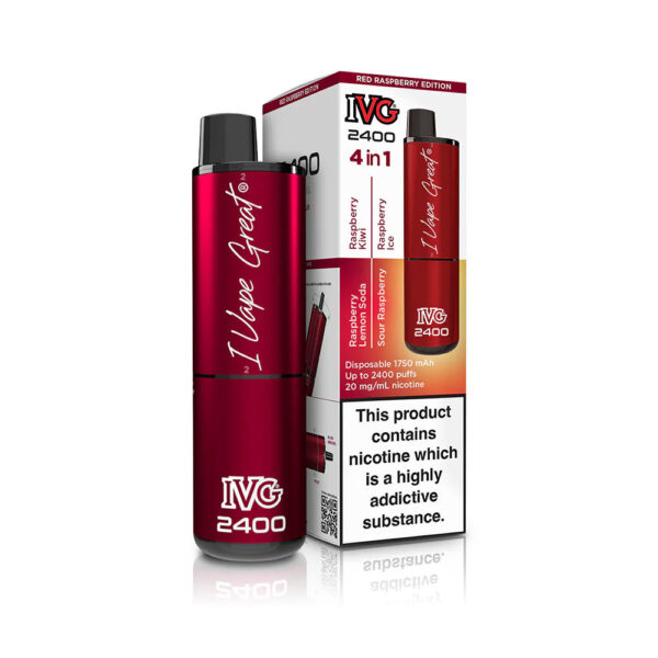 IVG 2400 Red Raspberry Edition Disposable Vape