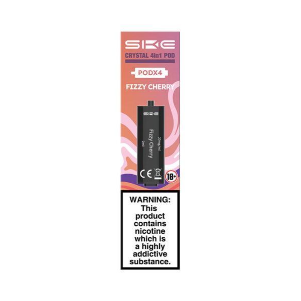 SKE Crystal 4in1 Fizzy Cherry Pods (4 Pack)